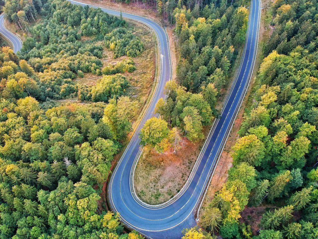 cervenohorske sedlo dron fotka cesta